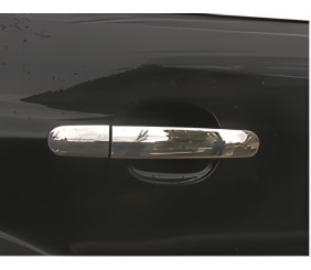 Накладки на ручки (4 шт., нерж.) Carmos - Турецька сталь для Ford Focus II 2008-2011 рр