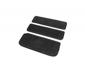 Килимки на пороги (3 шт, EVA, чорні) для Opel Vivaro 2001-2015 рр