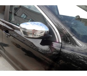 Накладки на дзеркала Хром (2 шт, пласт.) для Nissan Qashqai 2014-2021 рр