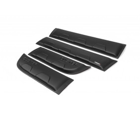 Молдинги гладкі (4 шт, пластикові) EuroCap - Туреччина для Renault Duster 2008-2017 рр