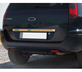 Накладка над номером на кришку багажника (нерж.) OmsaLine - Італійська нержавійка для Ford Fusion 2002-2009 рр