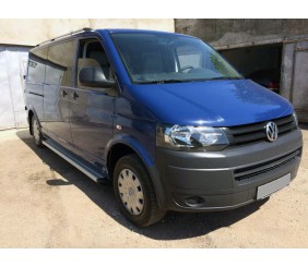 Бокові пороги Maya V2 (2 шт., алюміній) Довга база для Volkswagen T6 2015-2024 рр