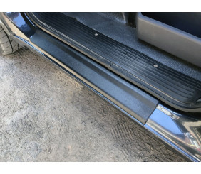 Накладки на пороги ABS (2 шт, пластик) Глянцеві для Mercedes Vito W638 1996-2003 рр