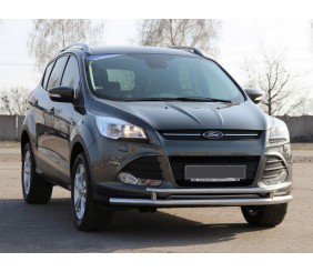 Передній захист ST014 (нерж.) 51/42 мм для Ford Kuga/Escape 2013-2019 рр