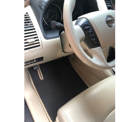 Килимки салону 3 ряди (EVA, чорний) для Nissan Patrol Y62 2010-2024 рр