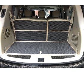 Килимок багажника 5 частин (EVA, чорний) для Nissan Patrol Y62 2010-2024 рр