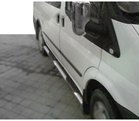 Бічні труби (2 шт., нерж.) L1 (Regular) для Ford Transit 2014- рр