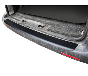 Накладка на задній бампер із загином (ABS-пластик) Матова для Volkswagen T5 Multivan 2003-2010 рр