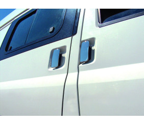 Накладки на ручки (нерж) 4 дверей, Carmos - Турецька сталь для Ford Transit 2000-2014 рр