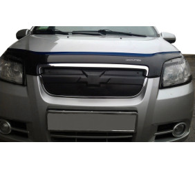 Зимова решітка Глянцева для Chevrolet Aveo T250 2005-2011 рр