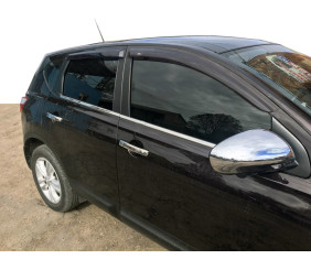 Зовнішня окантовка (4 шт, нерж) 2-2026 довга база, OmsaLine - Італійська нержавійка для Nissan Qashqai 2010-2014 рр