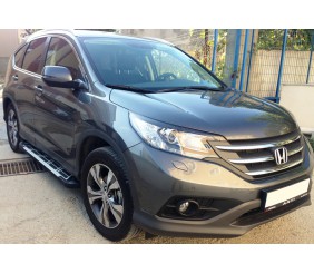 Бокові пороги Sunrise (2 шт., Алюміній) для Honda CRV 2012-2016 рр