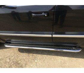 Бокові пороги Maydos V2 (2 шт., нерж) для Jeep Grand Cherokee WK2 2010-2021 рр