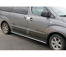 Бічні труби BB001 (2 шт., нерж.) 60 мм для Hyundai H300, H1, Starex 2008-2020 рр