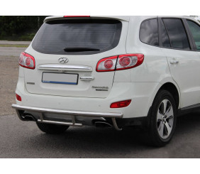 Задня дуга AK002-2 (нерж.) для Hyundai Santa Fe 2 2006-2012 рр