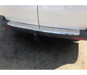 Накладка на задній бампер Carmos V1 (2 двері, сталь) для Volkswagen T6 2015-2024 рр