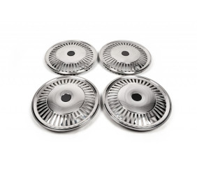 Ковпаки з нержавійки Зірка (1-катковий, 4 шт) для Mercedes Sprinter W906 2006-2018 рр