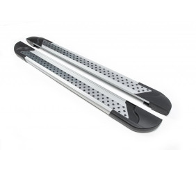 Бокові пороги New Vision Grey (2 шт., алюміній) для Dodge Nitro 2006-2011 рр