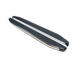 Бокові пороги BlackLine (2 шт., Алюміній) для Volvo XC40 2018- рр