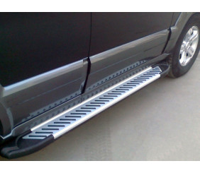 Бокові пороги Line (2 шт., алюміній) для Kia Sorento I BL 2002-2009 рр