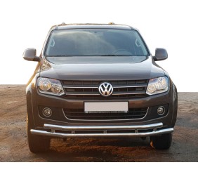 Передній захист ST018-2 (нерж) для Volkswagen Amarok 2010-2022 рр