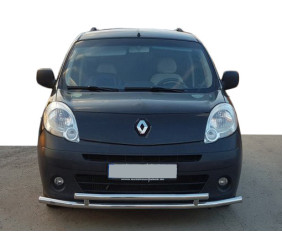 Передній захист ST014 (нерж.) d60/42 для Renault Kangoo 2008-2020 рр
