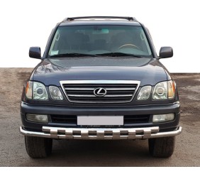 Передній захист ST015 (нерж.) для Lexus LX470 1998-2007 рр