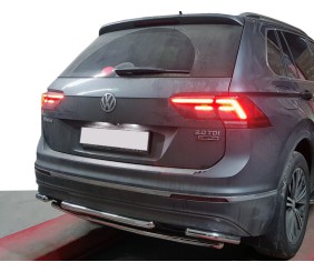 Задній захист AK001-2 (нерж) для Volkswagen Tiguan 2016-2023 рр