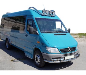 Передній захист ST015-2 (нерж.) 1995-2000 для Mercedes Sprinter W901/902/903/904/905 рр