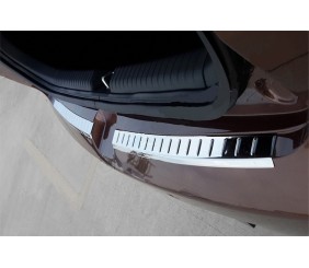 Накладки на задній бампер OmsaLine 2014-2018 (2 част, нерж) для Hyundai I-20 рр