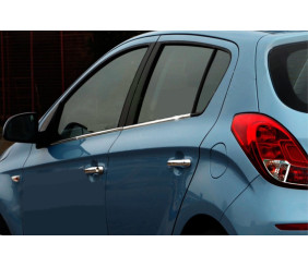 Нижні молдинги стекол (4 шт., Нерж) для Hyundai I-20 2012-2014 рр