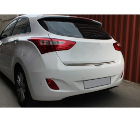 Кромка багажника (HB, нерж) для Hyundai I-30 2012-2017 рр