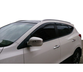 Накладки на ручки (4 шт, нерж) З чіпом, Carmos - Турецька сталь для Hyundai IX-35 2010-2015 рр