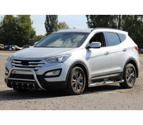 Передня дуга WT003 (нерж.) для Hyundai Santa Fe 3 2012-2018 рр