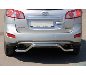 Задня дуга AK007-2 (нерж.) для Hyundai Santa Fe 2 2006-2012 рр
