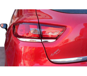 Накладка на задні ліхтарі (2 шт, нерж.) для Renault Clio IV 2012-2019 рр