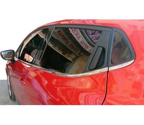 Окантовка вікон (HB, 8 шт, нерж) Carmos - Турецька сталь для Renault Clio IV 2012-2019 рр