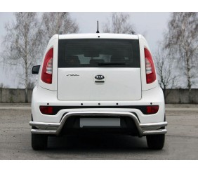 Задній захист AK007-2 (нерж) для Kia Soul II 2013-2018 рр
