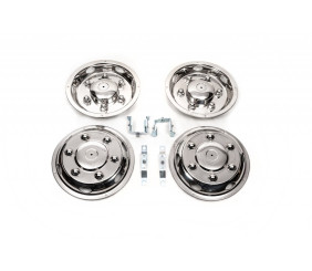 Ковпаки з нержавійки Ексклюзив V2 (2 катковий, 4 шт) для Mercedes Sprinter W906 2006-2018 рр