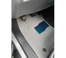 Поліуретанові килимки 3 ряди (EVA, сірі) Середній ряд - 3 місця для Toyota Sequoia 2007-2022 рр