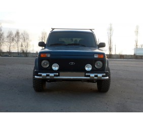 Передня дуга ST015 (нерж.) для Lada Niva та Urban 1977- рр