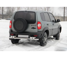 Задня дуга AK015 (нерж.) для Chevrolet Niva 1998-2020 рр