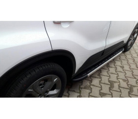 Бокові пороги Duru (2 шт., Алюміній) для Suzuki Vitara 2015- рр
