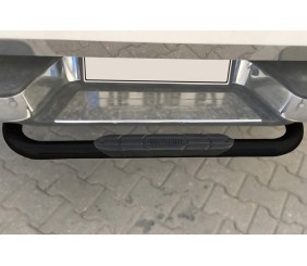 Задній захист Omsa (чорний, 76мм) для Mercedes X class 2017-2020 рр