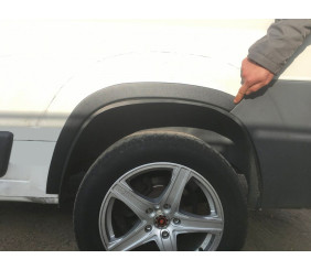 Накладки на арки (4 шт, чорні) ABS-Пластик (2006-2014) для Peugeot Boxer рр