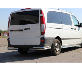 Задні куточки AK003-Double (2 шт., нерж) для Mercedes Viano 2004-2014 рр