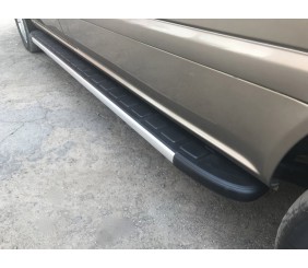 Бокові пороги Duru (2 шт., Алюміній) Коротка/Середня бази для Mercedes Viano 2004-2014 рр