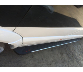 Бокові пороги RedLine V1 (2 шт., алюміній) Long/ExtraLong для Mercedes Sprinter W907/W910 2018- рр