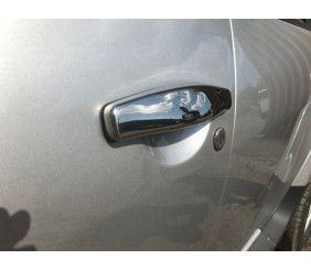 Накладки на ручки (4 шт., нерж.) OmsaLine - Італійська нержавійка для Renault Duster 2008-2017 рр