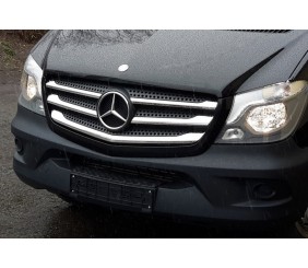 Накладки на решітку (2013-2026, нерж.) OmsaLine - Італійська нержавійка для Mercedes Sprinter W906 рр